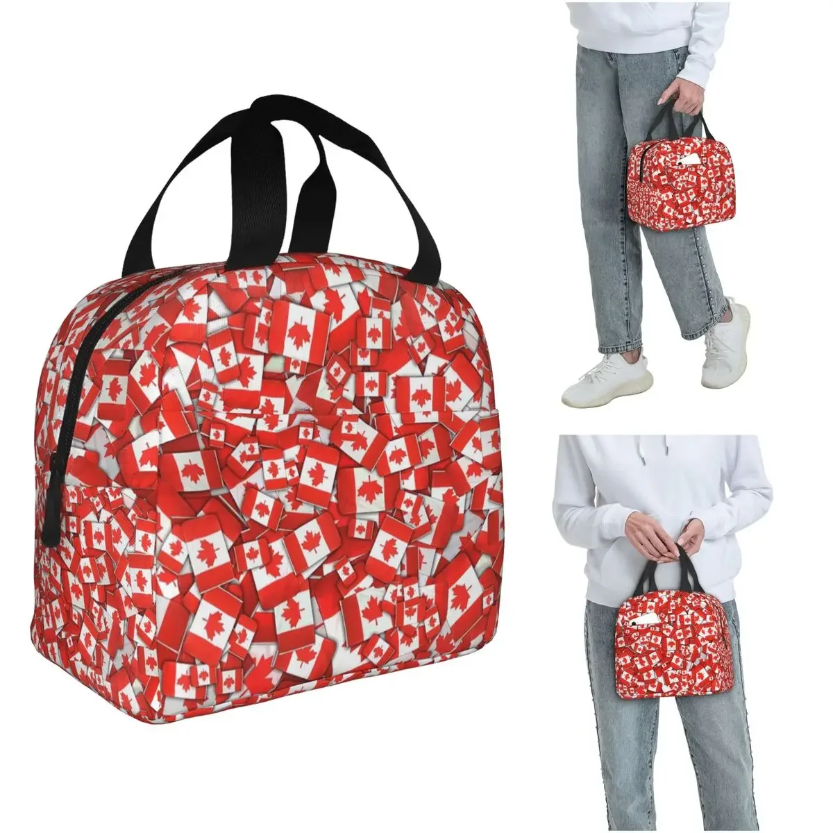 Women Bags Canada - Torba termiczna na lunch z motywem