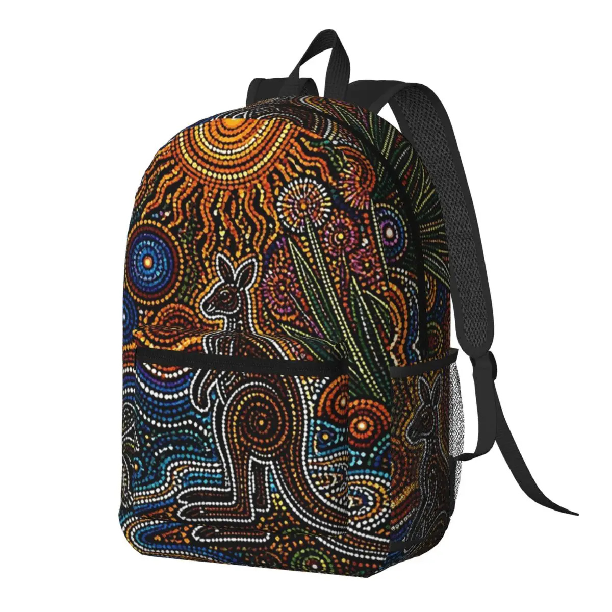 Women'S Kangaroo Bags - Aborygeński Kangur Abstrakcyjny Australijski Plecak Duża
