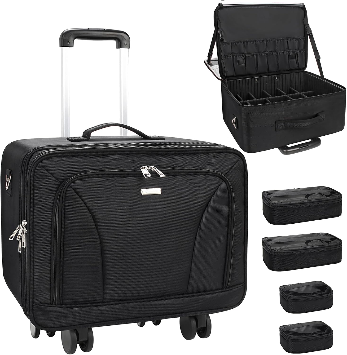 Women'S Bag - Bardzo Duży Kosmetyczny Kufer Podróżny na