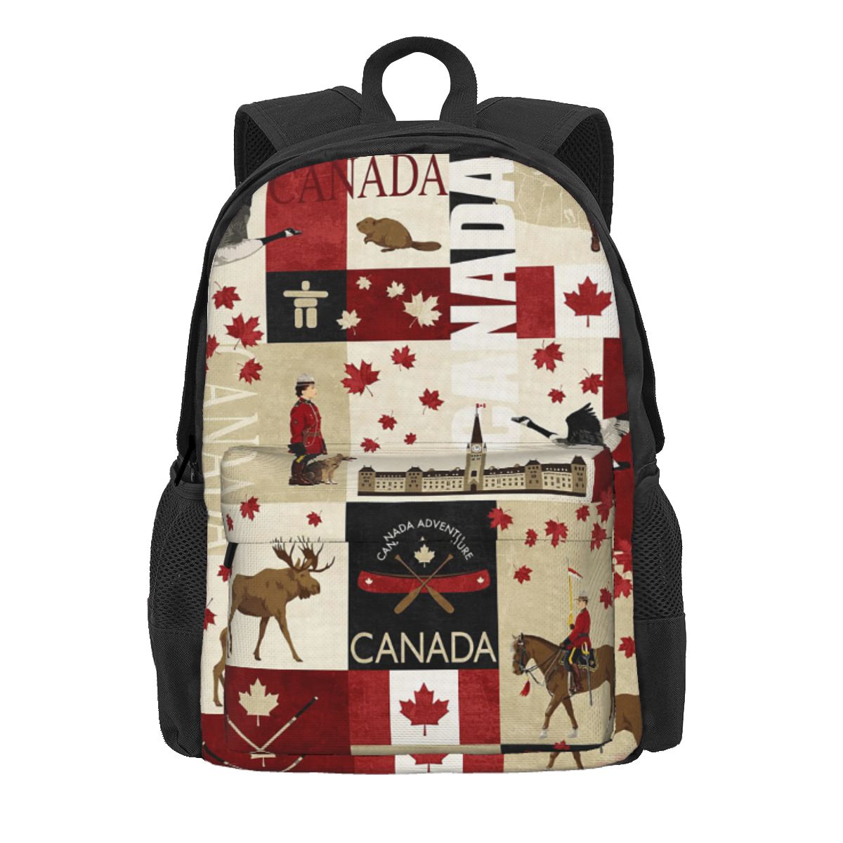 Women Bags Canada - Plecak z flagą Kanady, kultura narodowa,