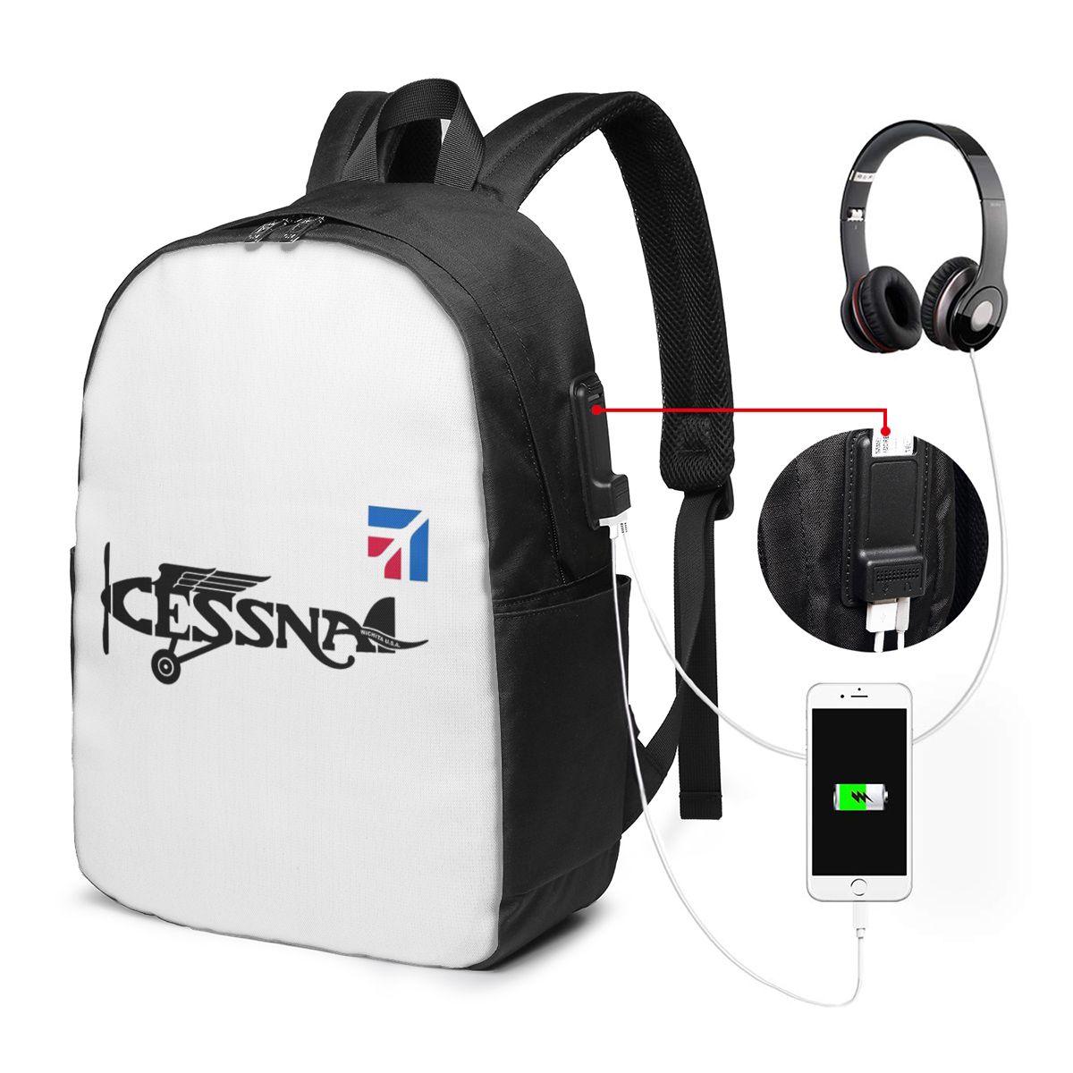 Plecak z logo Cessna, torba po – Women'S Bag recenzja i cena