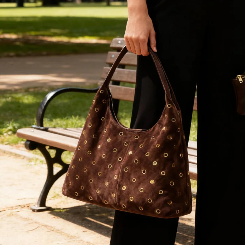 Zamszowa torba typu tote z met – Women Bags Aldo recenzja i cena