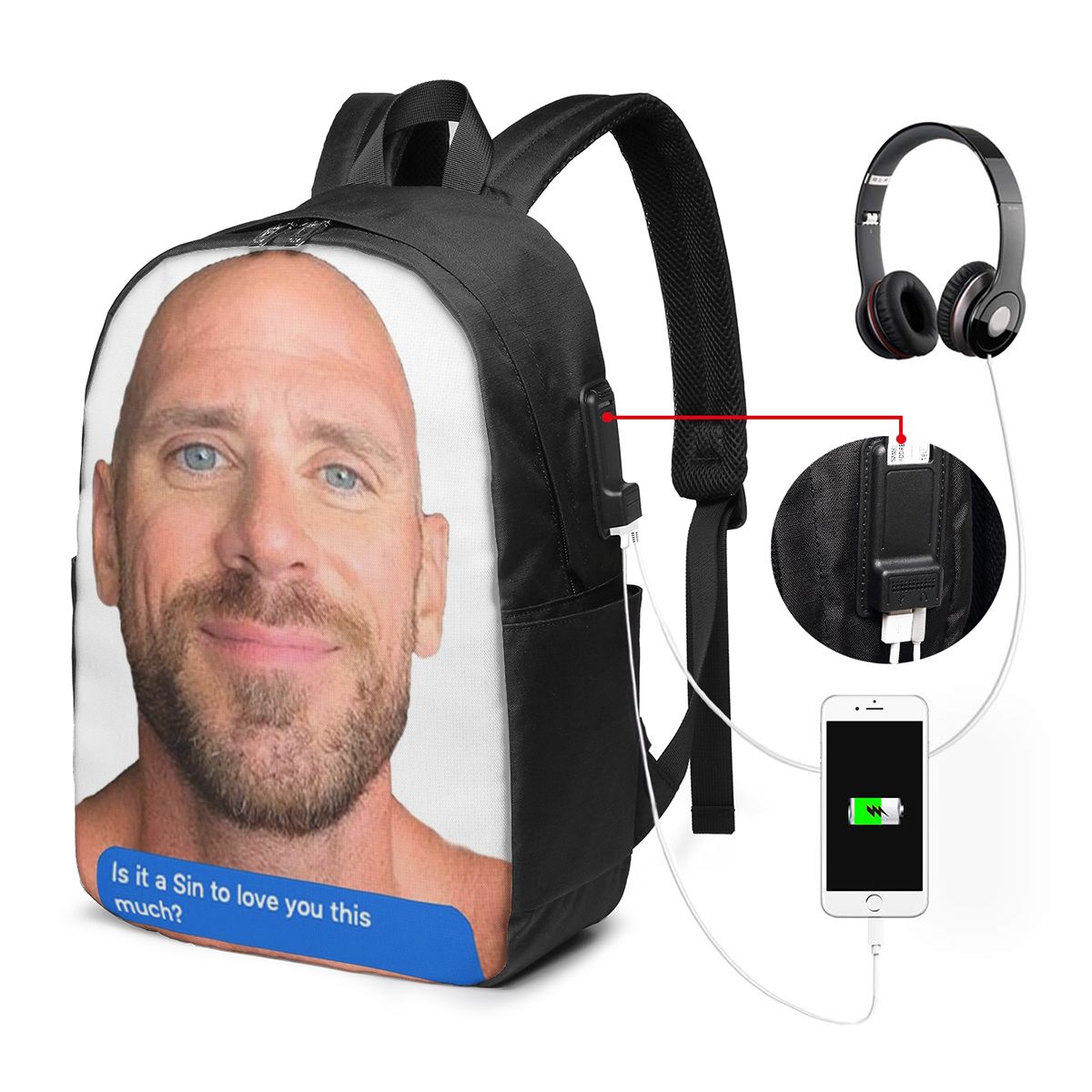 Plecak Johnny Sins z motywem f – Women'S Bag recenzja i cena
