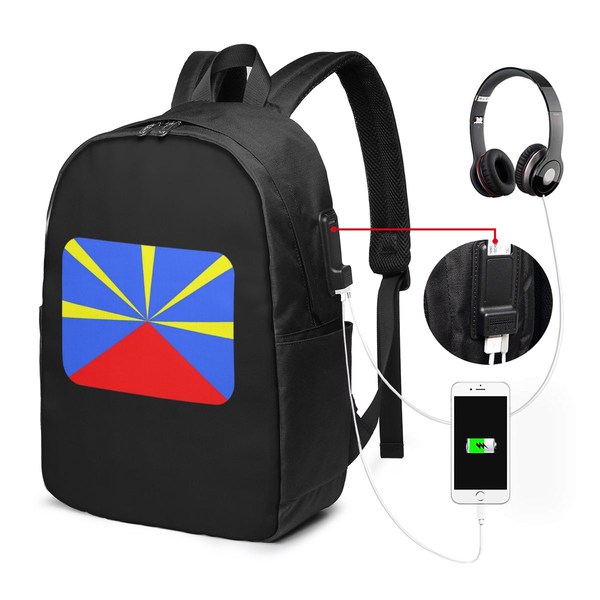 Plecak z flagą Wyspy Reunion,  – Women'S Bag recenzja i cena