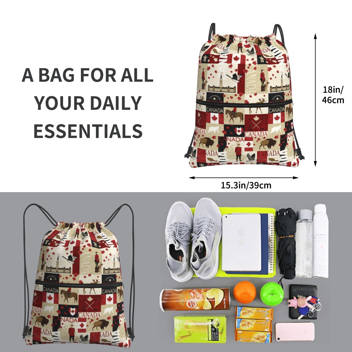 Plecak z flagą Kanady, kultura – Women Bags Canada recenzja i cena