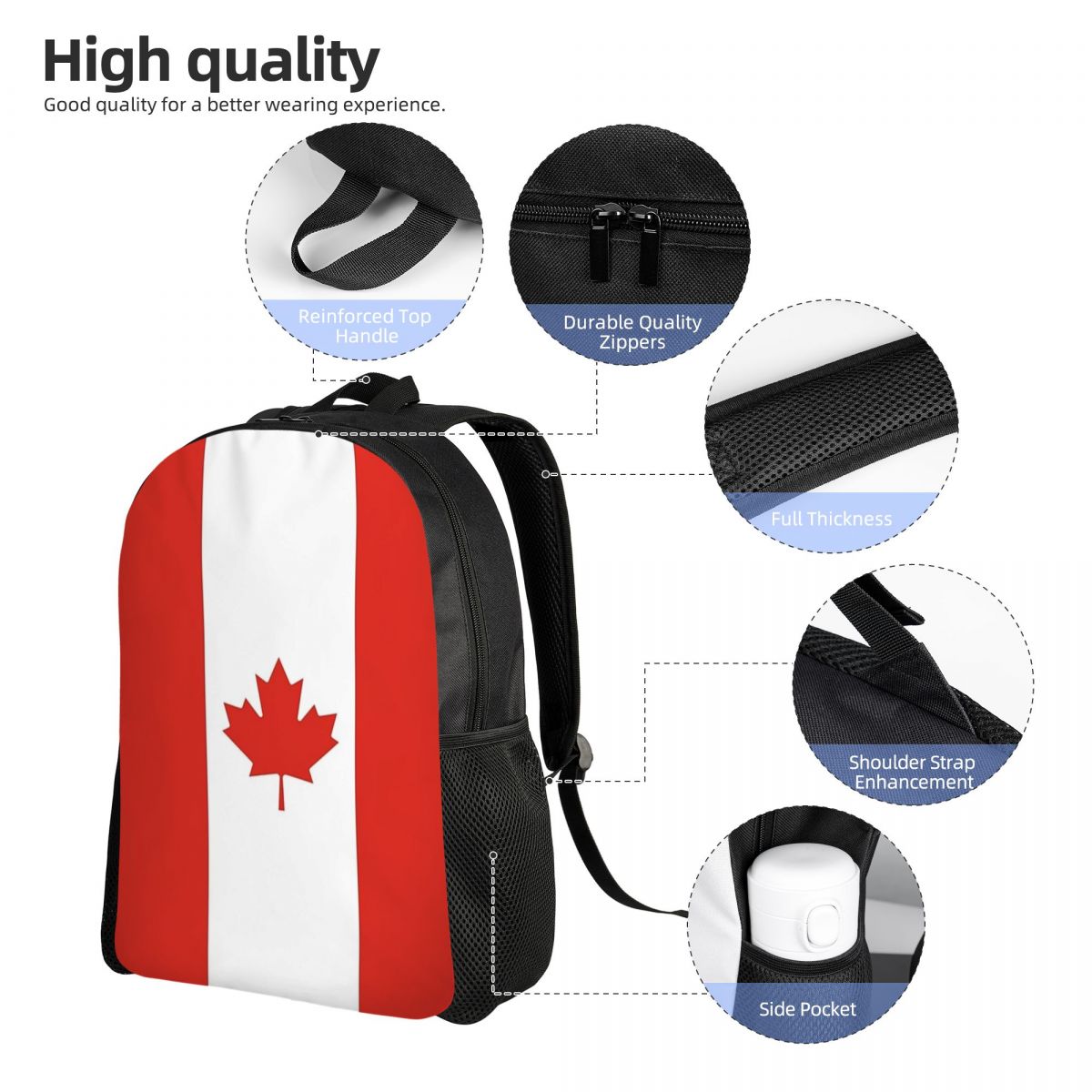 Plecak z flagą Kanady, kultura – Women Bags Canada Sale recenzja i cena