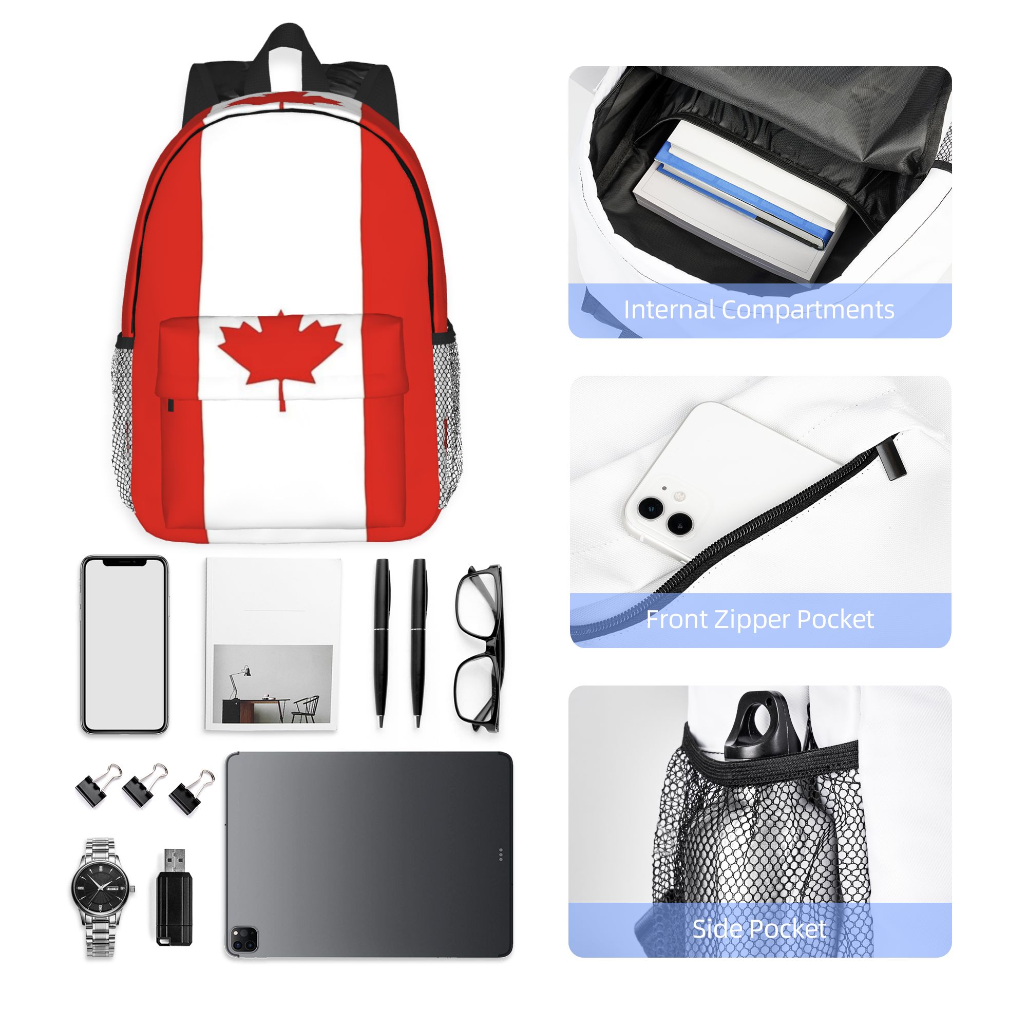 Plecak z flagą Kanady, kultura – Women Bags Canada Sale recenzja i cena